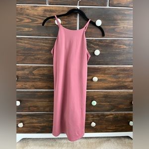Girlfriend Collective Naomi workout dress in Fig!